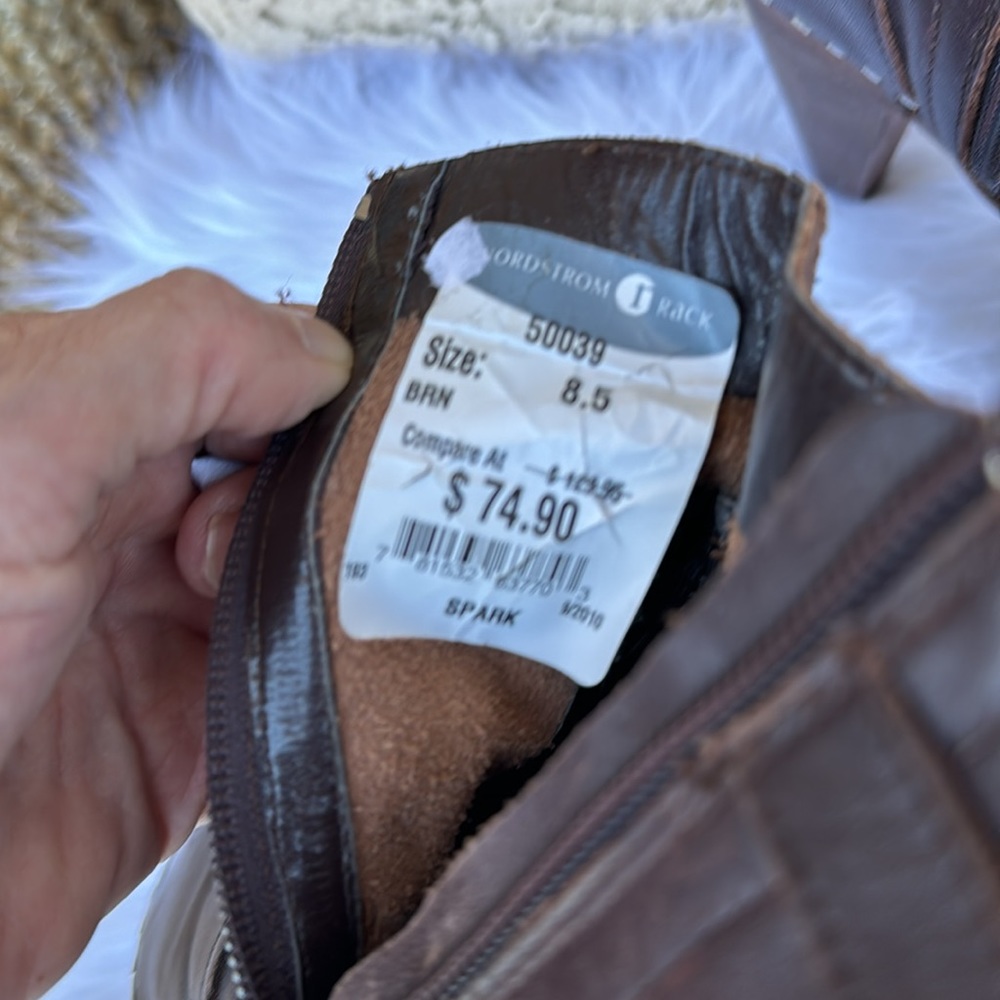 Brown Leather Upper Boots Ankle - image 4